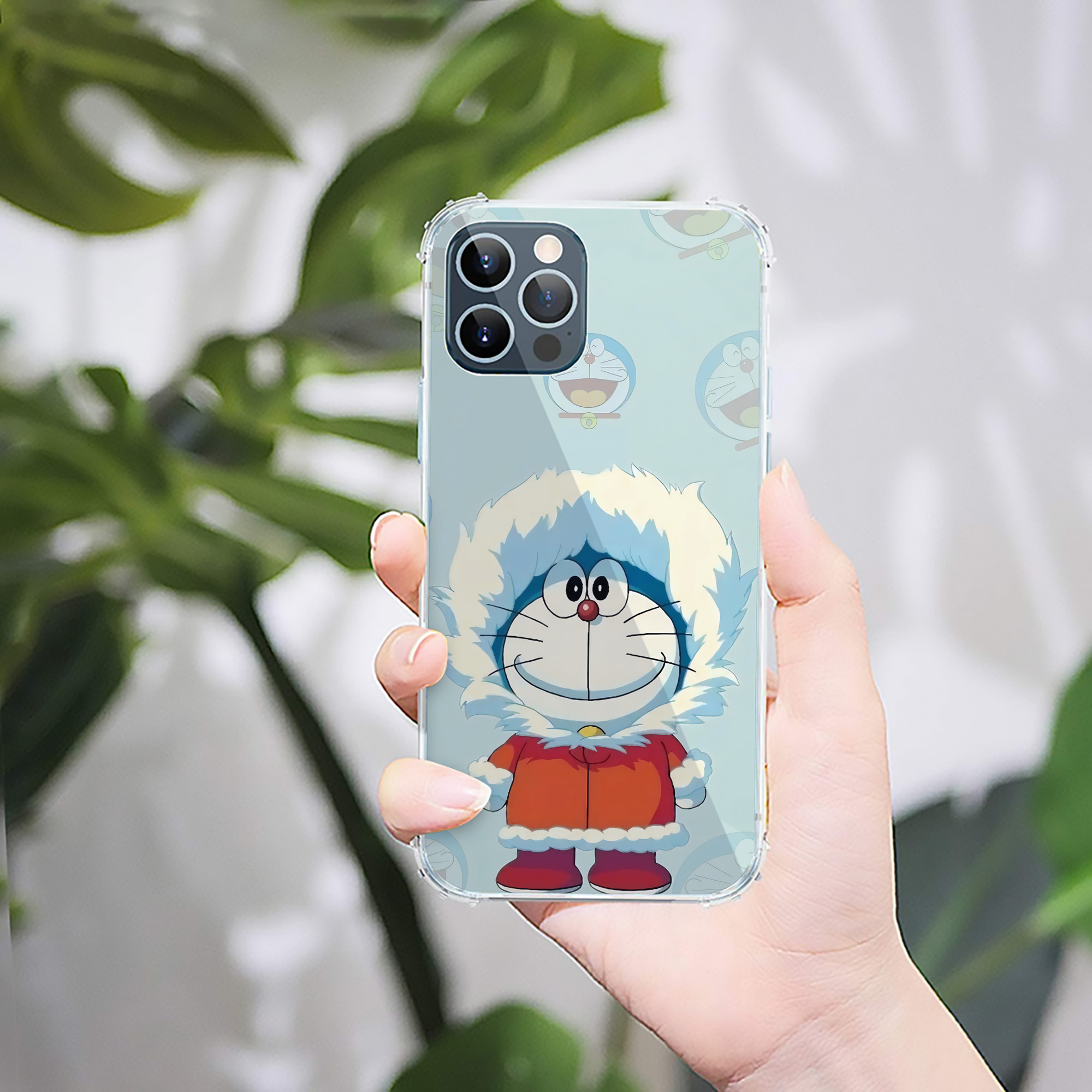 （画像用） ドラえもん Doraemon 【iPhone 12シリーズ対応】透明スマホケース（クリアソフトケース）